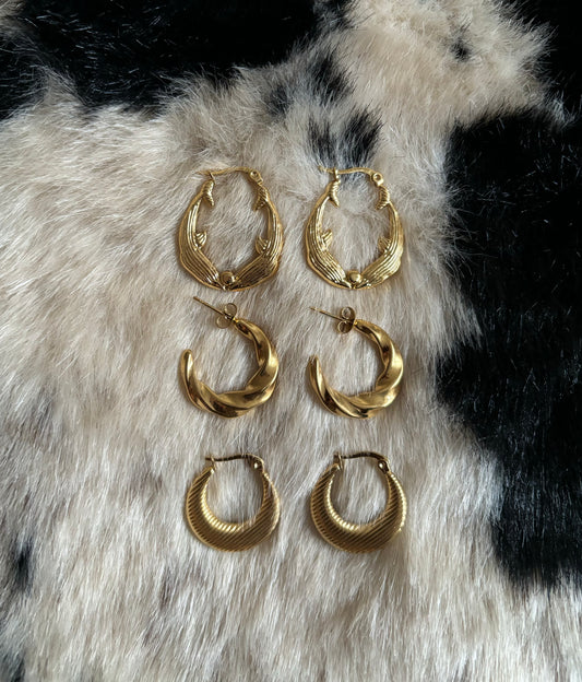 TRILOGY EARRINGS SET