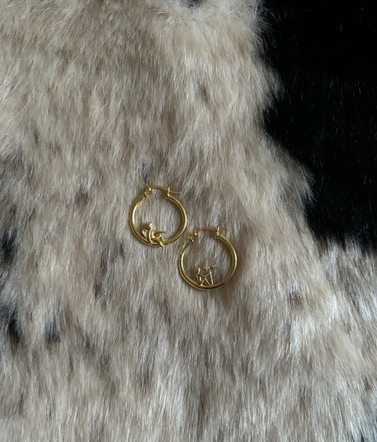 ANGEL HOOP EARRINGS